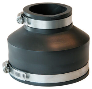 Sewer Drain Repair Coupling, PVC, 4 x 1-/2 In.