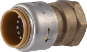 Push-Fit Pipe Connector, Lead Free, 3/4 x 3/4 In. FIP
