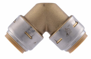 Push-Fit Pipe Elbow, Lead Free, 3/4 x 3/4 In.