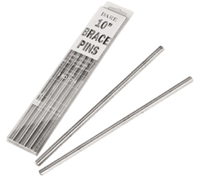 Electric Fence Brace Pin For Wood Beams, Galvanized Steel, .375 x 10 In., 5-Pk.