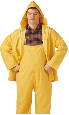 Comfort-Tuff PVC/Polyester Rainsuit, .35-Mm, Yellow, L