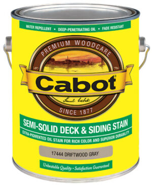 Deck & Siding Stain, Semi-Solid, Driftwood Gray, Gallon