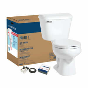 Complete Round-Front Toilet Kit, White