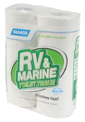 RV & Marine Toilet Tissue, 500-Sheets, 4-Pk.