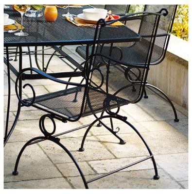 Wrought iron coil spring rocker best sale