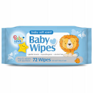 Spunlace Baby Wipes, Alcohol-Free, 72-Ct.
