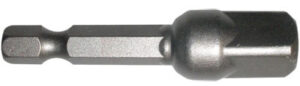 Socket Adapter, 3/8 In. Drive, 1/4 In. Hex Shank