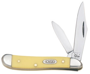 Peanut Pocket Knife, Chrome Vanadium/Yellow, 2-7/8-In. Closed