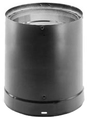 DVL Wood-Stove Pipe, Black Double-Wall Stainless Steel, 6 x 24-In.