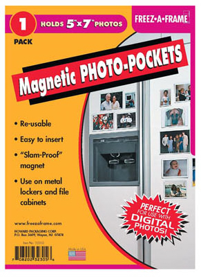 Freez-A-Frame Magnetic Photo Holder, 4 x 6-In.