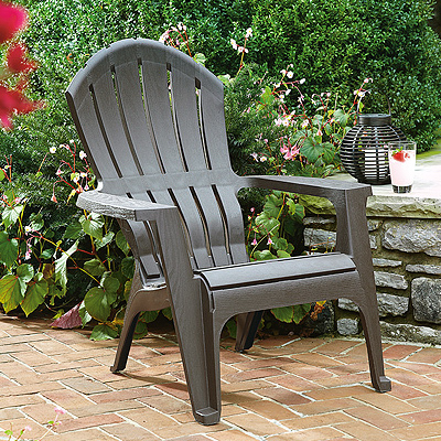 RealComfort Adirondack Chair Ergonomic Earth Brown True Value Hardware