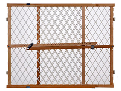 Portable Gate, Diamond Mesh, 26.5-42 x 23-In.