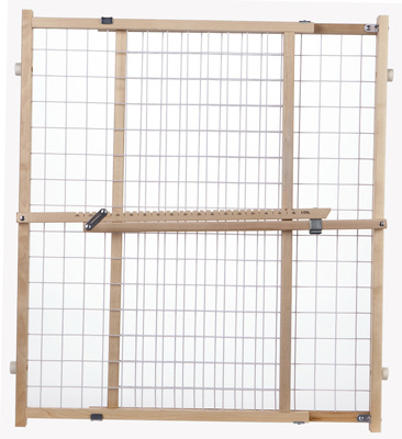 Portable Gate, Extra-Wide, Wire Mesh, 29.5 -50 x 32-In.