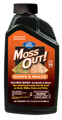 Moss Out! For Roofs & Walks, Covers 500-Sq. Ft., 27 oz. Concentrate