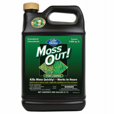 Moss Out! For Lawns, Covers 2,000-Sq. Ft., Gallon