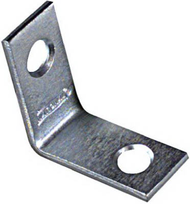 4-Pk., 1 x 1/2 In. Zinc Corner Iron
