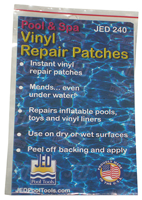 Pool Vinyl Repair Patch, 3 x 5 In.