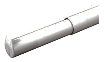 Closet Rod, Adjustable, White, 30 to 48-In.