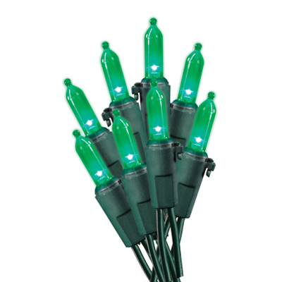 Christmas 100-Light Set, Mini, Green