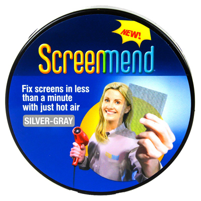 Screenmend Screen Repair, Silver Gray, 2 x 80 In. Roll