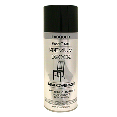 Premium Decor Gloss Lacquer Finish, Black, 12 oz.