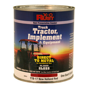 Rust-Preventative Paint & Primer, Direct to Metal, Truck, Tractor, Implement & Equipment, New Holland Red, 1 Qt.