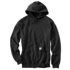 Midweight Hooded Pullover Sweatshirt, Black, XXL
