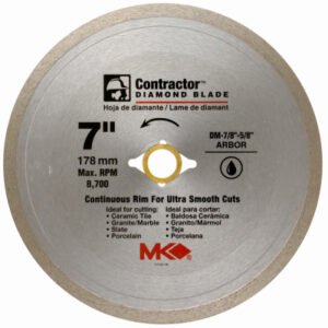 Circular Saw Blade, Wet Tile, 7--In.
