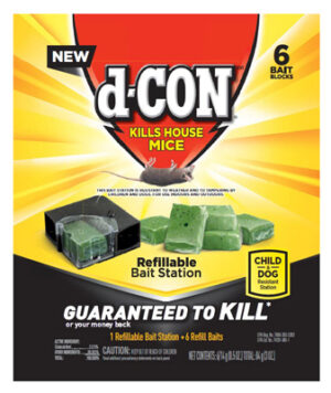 Refillable Mice Bait Station with 6 Refills