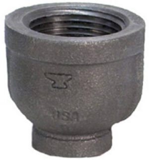 Black Pipe Reducing Coupling, 1/2 x 3/8 In.