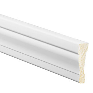 Interior Crown Moulding, Crystal White Polystyrene, 2-3/8-In. x 7-Ft.