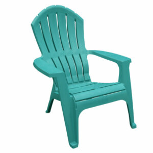 RealComfort Adirondack Chair, Ergonomic, Resin, Teal