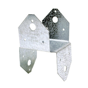 Post Cap Base, Galvanized Steel, 18 Gauge,