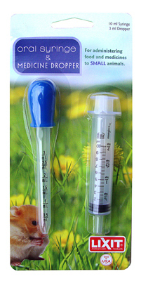 Pet Medicine Dropper & Syringe Combo, 3/10 ml