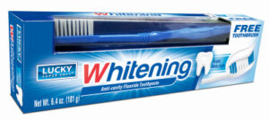 Toothpaste + Bonus Toothbrush, Whitening Anti-Cavity Fluoride, 6.4-oz.