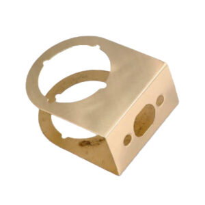 Brass Door Reinforcer, 3 x 1-3/4 In. Thick