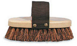Grooming Brush, Natural Palmyra Bristle, 1-3/8 In. Trim