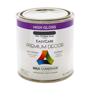 Premium Decor Slate Gray Gloss Enamel Paint, 1/2 Pt.