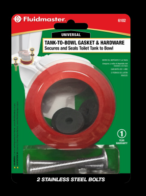 Tank-To-Bowl Gasket & 2 Bolts,3 In.