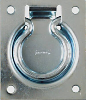 Chest & Door Ring Pull, Zinc-Plated, 100-Lb. Load