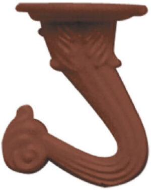 Antique Brass Swag Hook, 2-Pk.