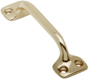 Window Lift, Bar, 4-In. Bright Brass, 1-1/8 x 4-In.