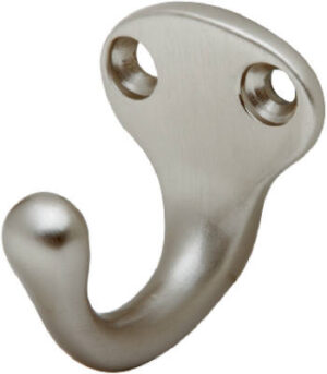 1-11/16-In. Satin Nickel Clothes Hook