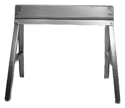 Folding Sawhorse Galvanized Steel 32.5 x 29.25 In
