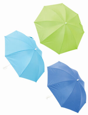 Clamp-On Umbrella, Red & Blue Fabric, Assorted, 4 Ft.