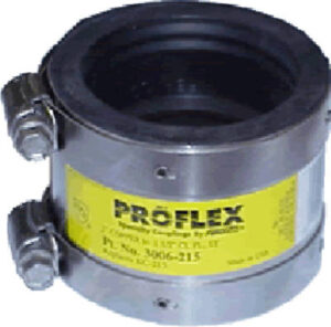 Specialty Shielded Coupling, Connects Cast Iron to Plastic/Steel/Cast Iron, 3 In.