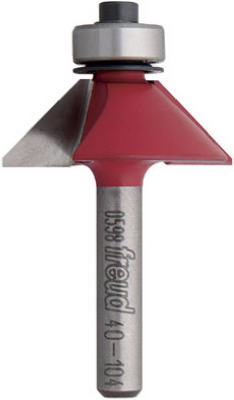 Carbide Chamfer Router Bit, 1-11/32-In.