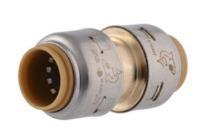 1 x 1 In. Push-Fit Pipe Coupling, Lead Free