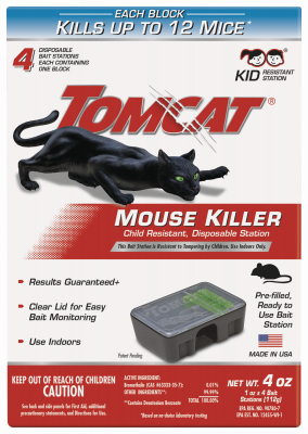 Mouse Bait Station, Sealed, Disposable, 4-Pk.