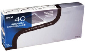 Security Envelopes, #10, 40-Pk.